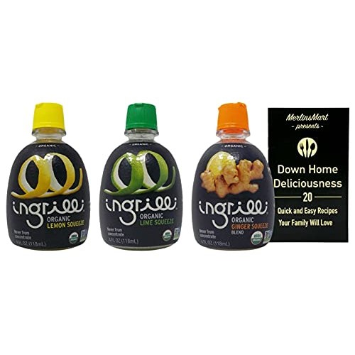 Ingrilli Organic Citrus Squeeze Juice 3 Flavor Variety, 1 Each...