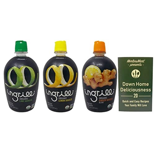 Ingrilli Organic Citrus Squeeze Juice 3 Flavor Variety, 1 Each...