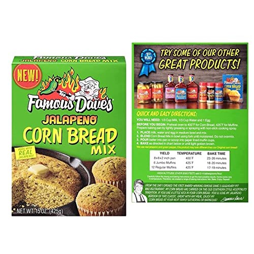 Jalapeno Bread Mix Bundle. Includes Two-15 Oz Boxes Of Famous Da