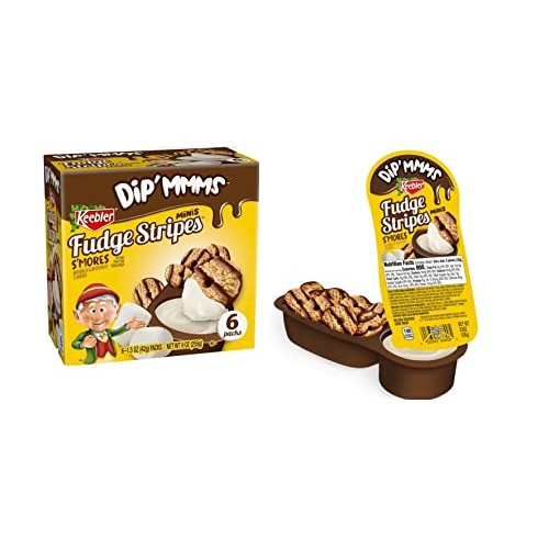 Keebler Fudge Stripes Cookies Mini Smores Dipmmms 6 Count Box