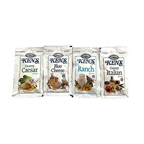 Ken’S Single Serve Salad Dressing Packets Variety Pack | 5 Of Ea