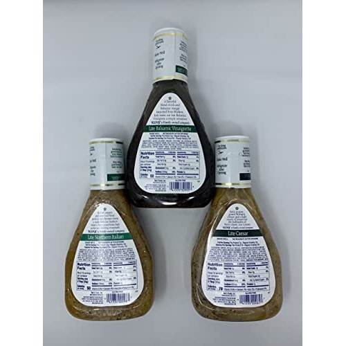 Kens Steak House Lite Dressing - Variety 3 Pack - Lite Caesar,