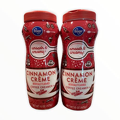 Kroger Non-Dairy Cinnamon Creme Coffee Creamer, 15 Ounce Pack