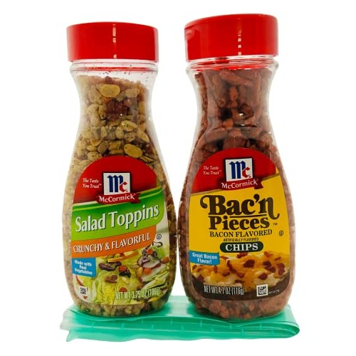 McCormick Crunchy Salad Toppings and Bacon Flavored Chips Bundle...