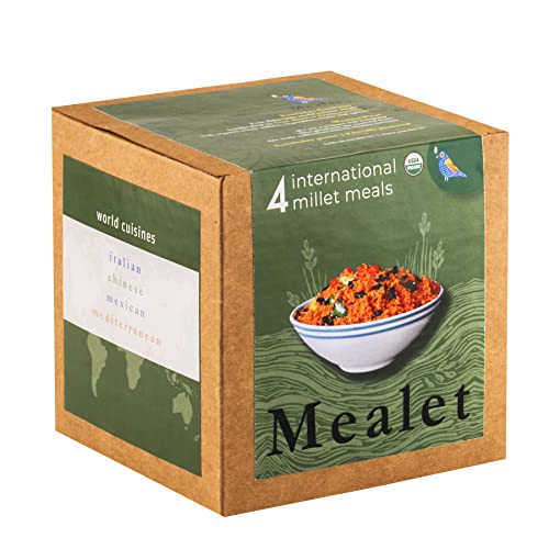 Mealet: 4 Organic International Millet Meals. High Protein, Plan