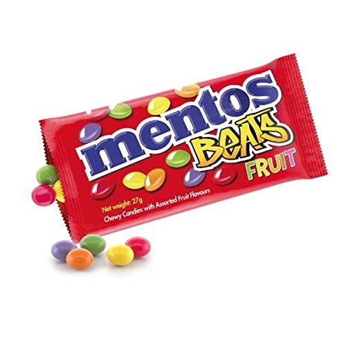 Mentos Beats Fruit Candy Mint - Chewy Sweets With Assorted Flavo...