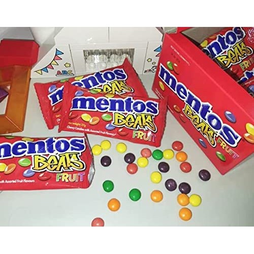 Mentos Beats Fruit Candy Mint - Chewy Sweets With Assorted Flavo...