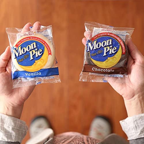 Moon Pie Single Decker Original Marshmallow Sandwich Bundle - Ch...