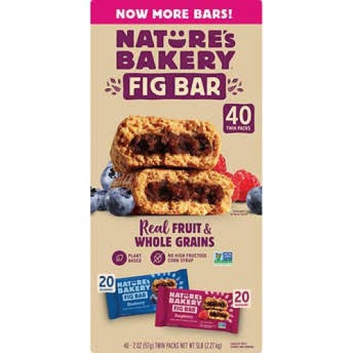 Natures Bakery Fig Bar 40 Pack/ 5 Lbs