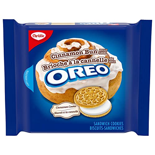 Oreo Cinnamon Bun Sandwich Cookies, 261g/9.2oz Pack of 14 Ship...