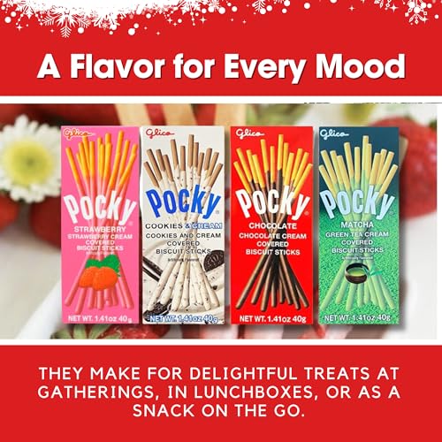 Pocky Japanese Snacks - 4-Pack Delightful Assortment - Includes ...