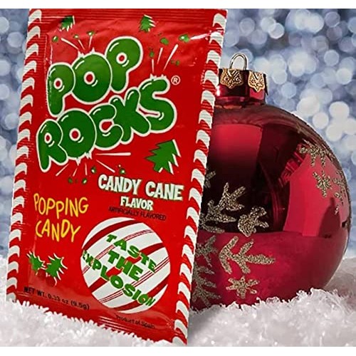 Pop Rocks Candy Cane Flavored Popping Candy Christmas Edition Li...