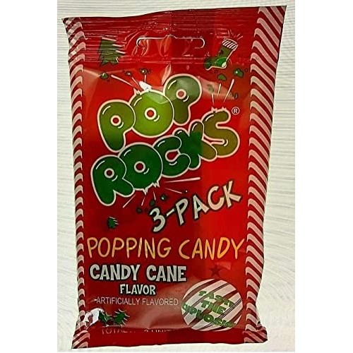 Pop Rocks Candy Cane Flavored Popping Candy Christmas Edition Li...