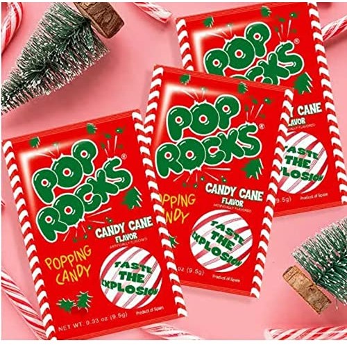 Pop Rocks Candy Cane Flavored Popping Candy Christmas Edition Li...