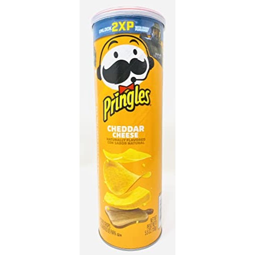 Pringles Cheddar Cheese Potato Crisps Chips Bundle With Kokobunc