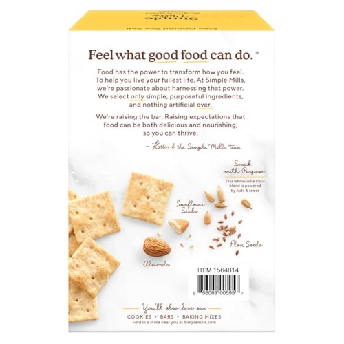 Simple Mills Almond Flour Sea Salt Crackers, 10 oz, 2-count