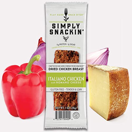 Simply Snackin - Dried Chicken Breast Snacks, High Protein, Low...