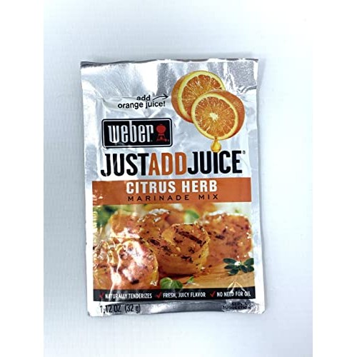 Weber Variety 5-Pack Just Add Juice Marinade Mix: Citrus Herb, G...