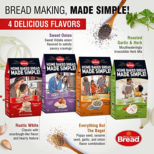 Wild About Bread - Bread Mix Variety Pack - Set Of 4 Flavors - Q