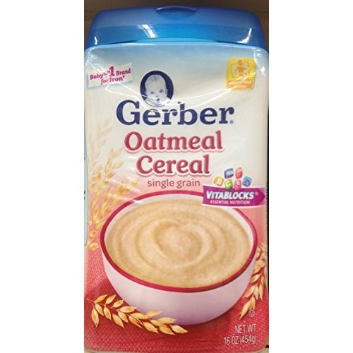 Gerber Single Grain Oatmeal Cereal 16Oz Pack Of 5