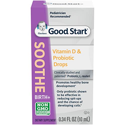 Gerber Soothe Baby Probiotic Drops With 100% Daily Vitamin D For