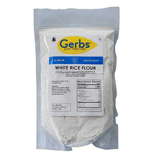 Gerbs White Rice Flour, 32 Ounce, Top 14 Food Allergen Free, Pre