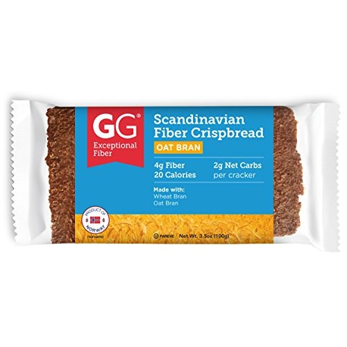 Gg Scandinavian Fiber Crispbread, Oat Bran, 15 Count