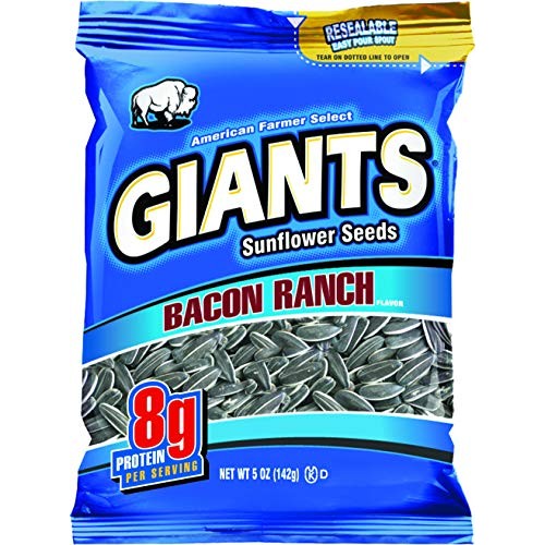 Bacon Ranch Flavored Giants Sunflower Seeds, 12-5 Oz Bags