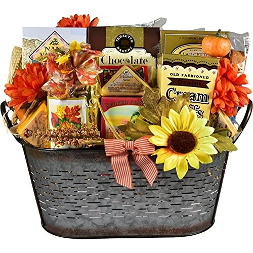 A Celebration Of Fall, Fall Gift Basket With Colors And Flavors