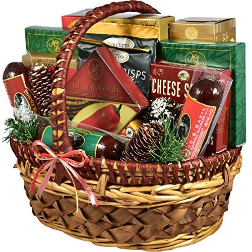 Gift Basket Village - A Cut Above, Holiday Cheese And Sausage Gi