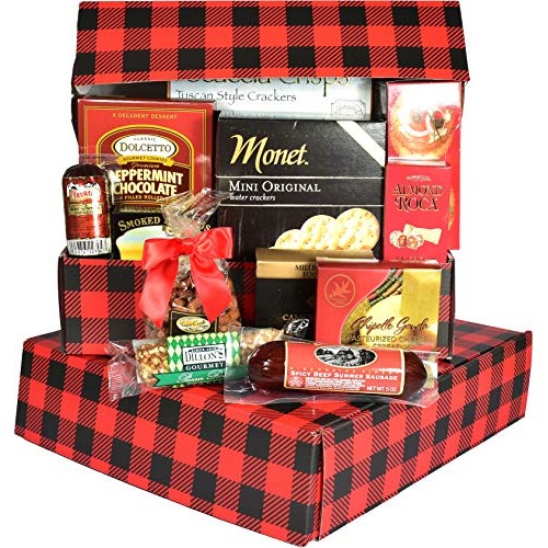 Gift Basket Village Dude Food, Gift Box For Him With Sausage, Ch