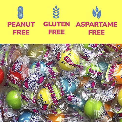 Sour Gumballs - Sour Fruit Gum - 25 Pcs Individually Wrapped Gum...