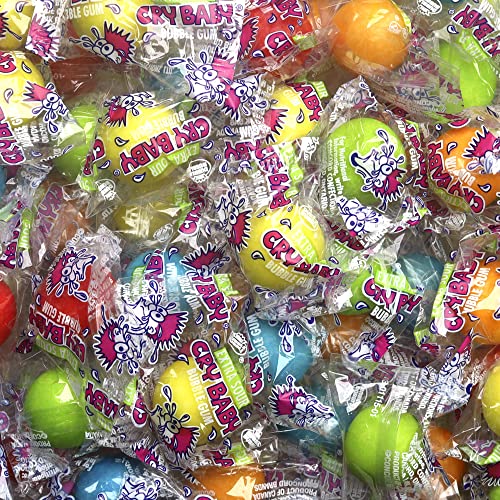 Sour Gumballs - Sour Fruit Gum - 25 Pcs Individually Wrapped Gum...