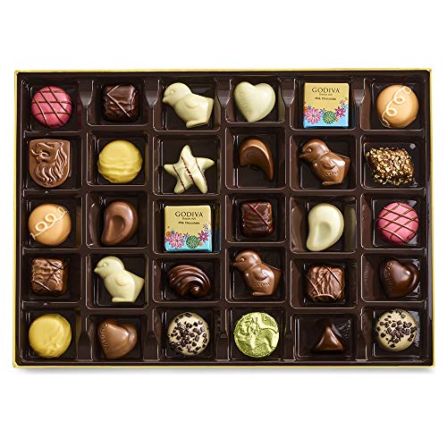 Godiva Chocolatier Spring Assorted Gift Box 32Ct, Milk Chocolate