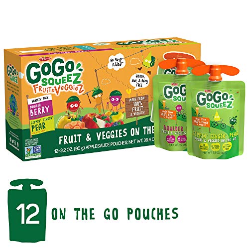 Gogo Squeez Fruit &Amp; Veggiez, Variety Pack Pear/Berry, 3.2 Ounc