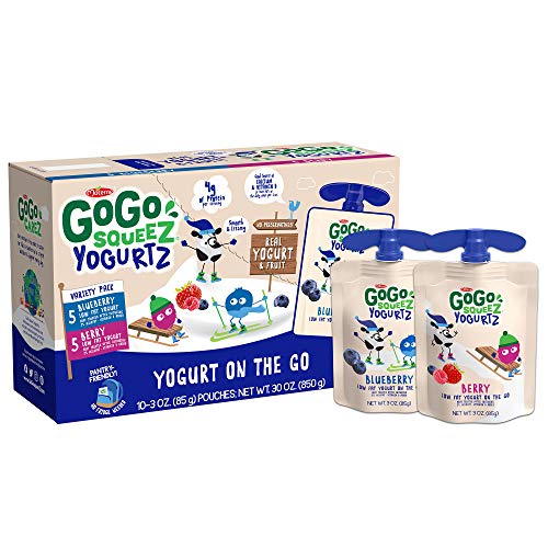 Gogo Squeez Yogurtz, Variety Pack Blueberry/Berry, 3 Ounce 60