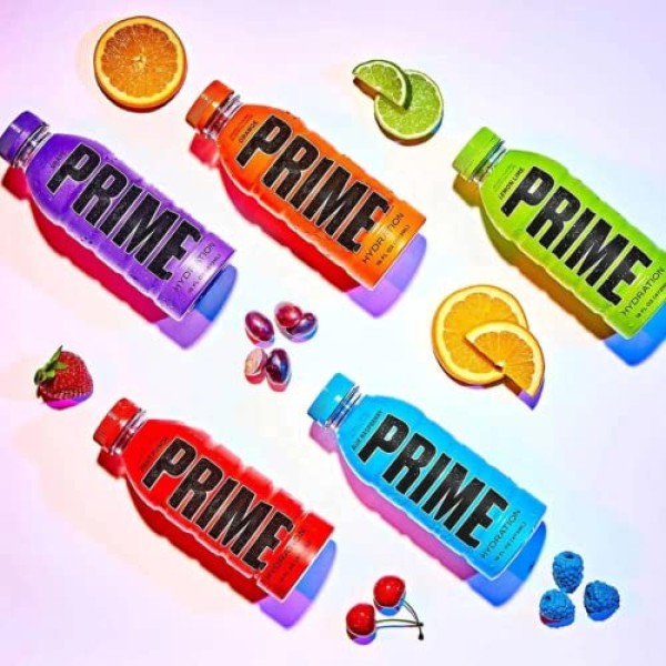 Prime Hydration Sports Drink All 8 Flavors Variety Pack - Energy Drink,  Electrolyte Beverage - Meta Moon, Lemon Lime, Tropical Punch, Blue  Raspberry