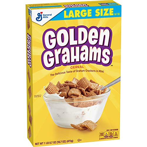 Golden Grahams Breakfast Cereal, Large Size, 16.7 Oz