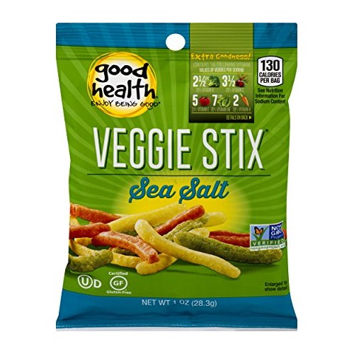 Good Health Veggie Stix, Sea Salt, 1 Oz. Bag, 24 Pack – Gluten F