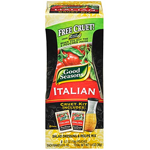 Good Seasons Italian With Cruet Salad Dressing &Amp; Recipe Mix 12