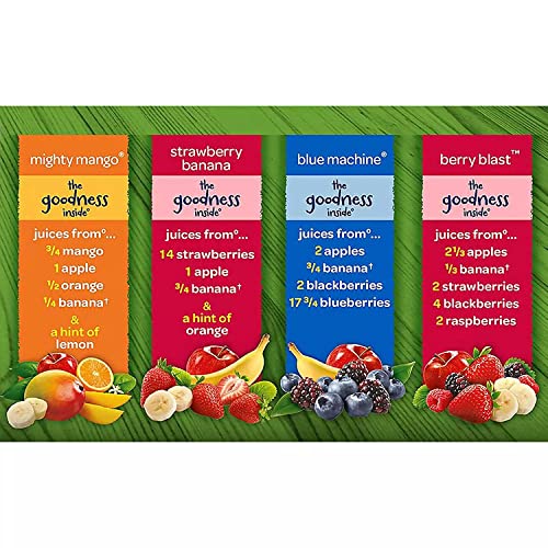 Gourmet Kitchn Naked Juice Variety Pack | Strawberry Banana, Mig...