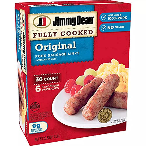 Jimmy Dean Bundle Pack - Fully Cooked Original Pork Sausage Link