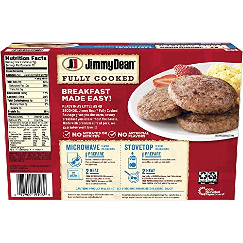 Jimmy Dean Bundle Pack - Fully Cooked Original Pork Sausage Link