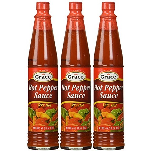 Grace Hot Pepper Sauce 3Oz Pack Of 3