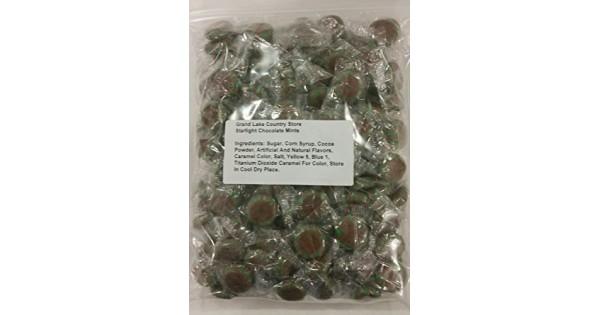 Starlight Chocolate Mints 2 Lbs Bulk Hard Candy Discs Approximately 160  Pieces : Grocery & Gourmet Food 