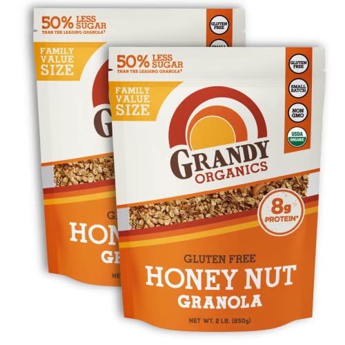 Grandy Organics Honey Nut Gluten Free Granola - Certified Organi...