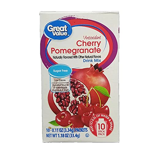 Cherry Pomegranate Antioxidant Drink Mix, Sugar-Free, 0.11 oz, 1...