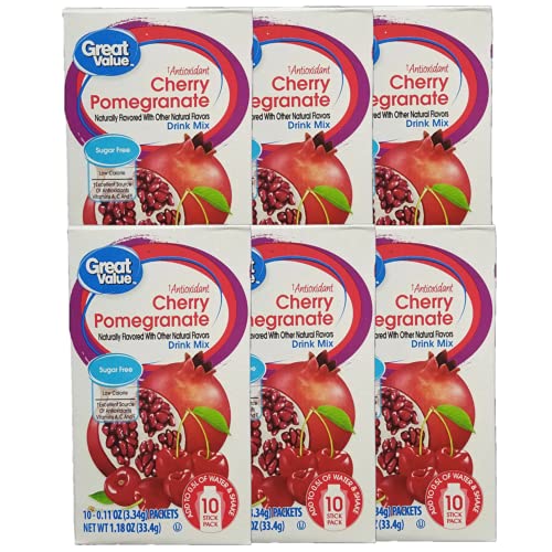 Cherry Pomegranate Antioxidant Drink Mix, Sugar-Free, 0.11 oz, 1...