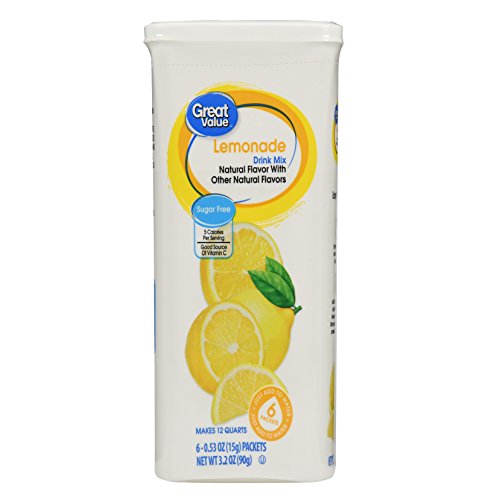 Drink Mix, Lemonade, Sugar-Free, 3.2 Oz, 6 Count, Pack Of 2