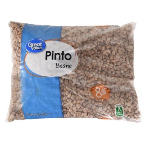 Great Value Pinto Beans, 8 Lb Delicious Flavor And Light Texture